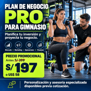 Plan de Negocio PRO para Gimnasios y Centros Fitness — Word + Excel + PowerPoint
