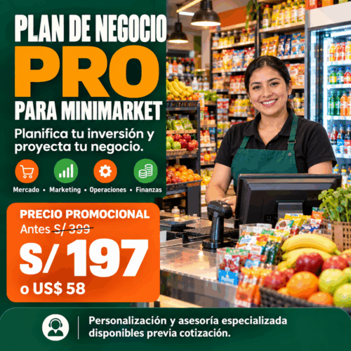 Plan de Negocio PRO para MINIMARKET